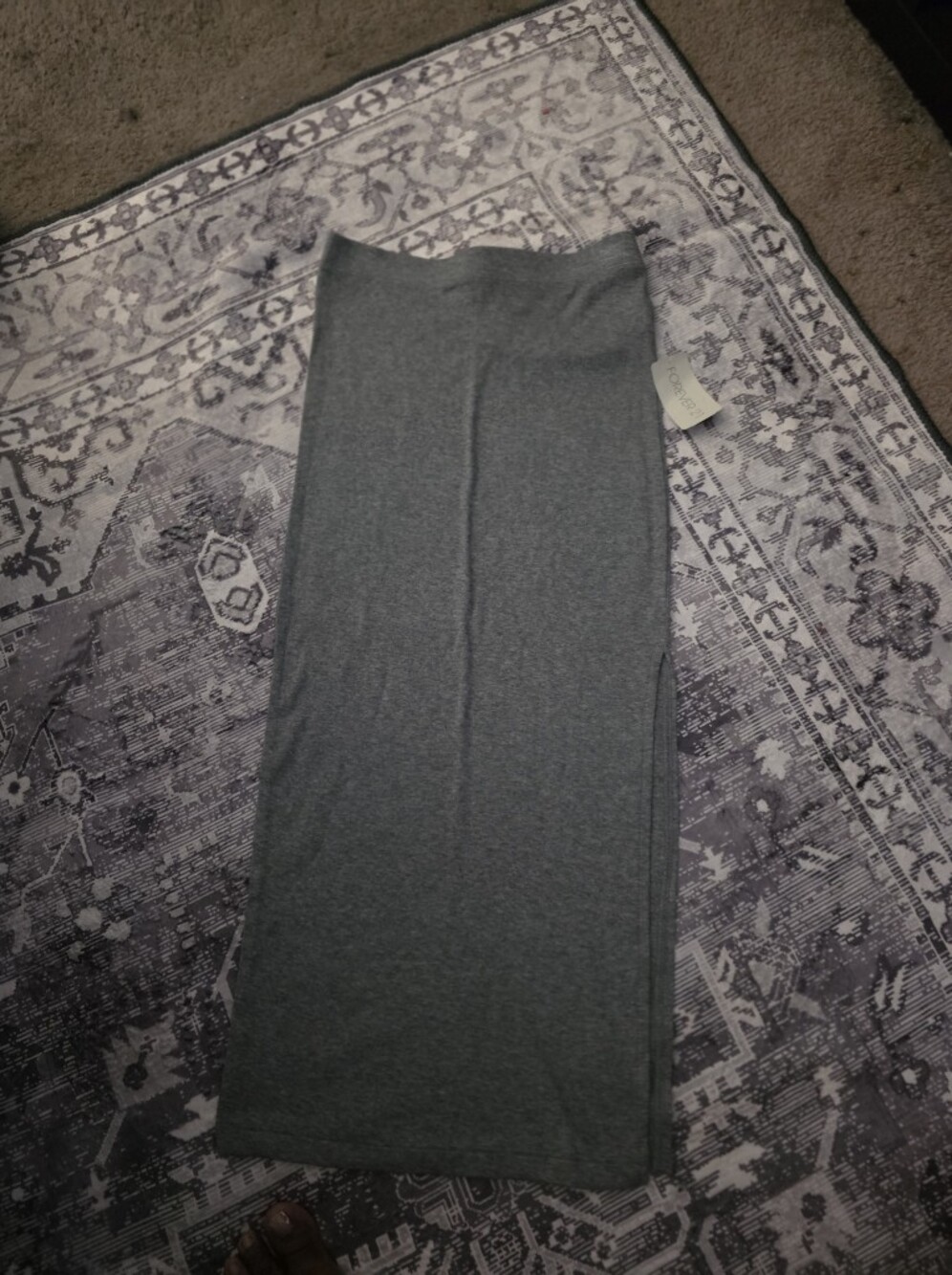 Forever 21 Charcoal Gray Maxi Skirt